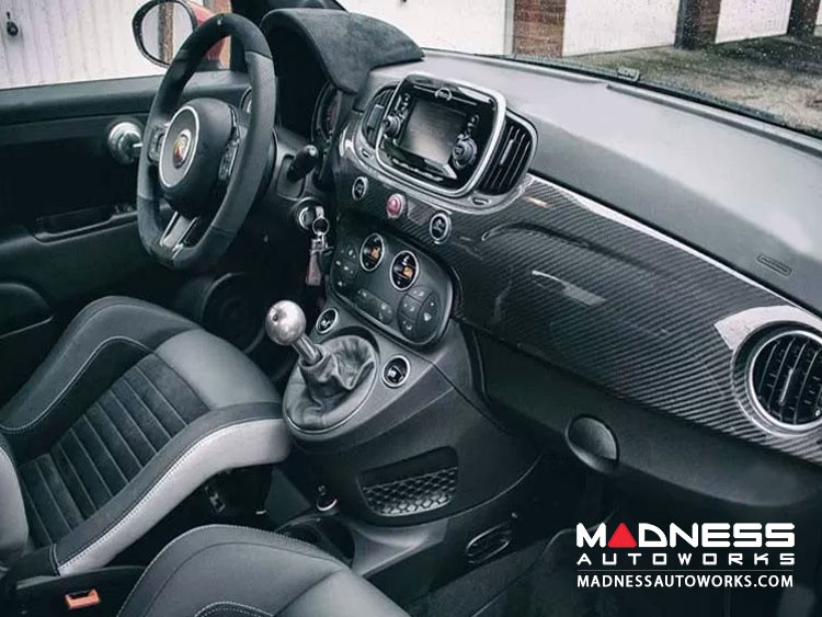 FIAT 500 Custom Dashboard Carbon Fiber 2016+